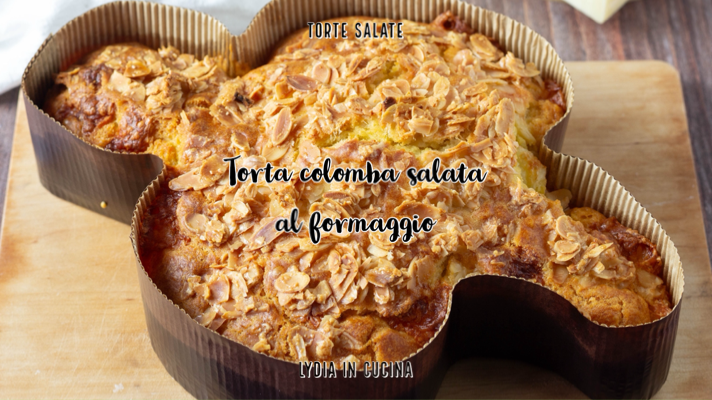 Torta colomba salgada de queijo