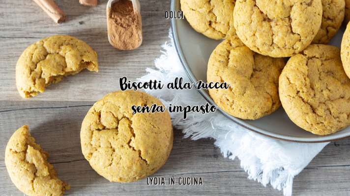 Biscoitos de abóbora com especiarias, receita muito fácil sem massa