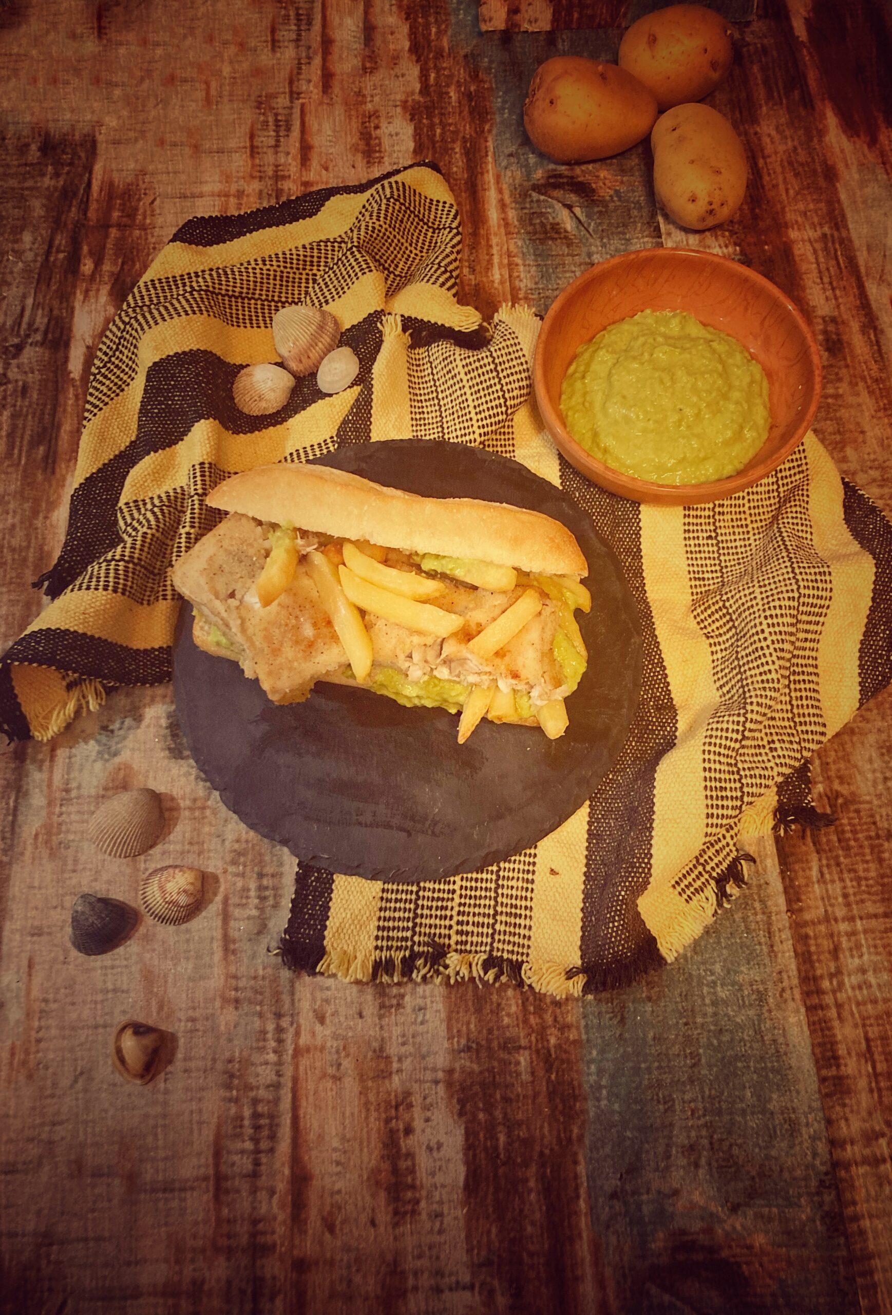 Fish and Chips butty (Grã-Bretanha)