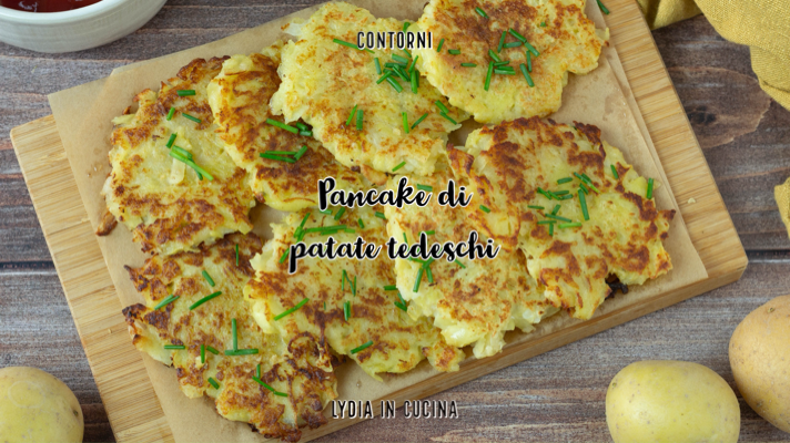 Panquecas de batata alemãs (Reibekuchen)