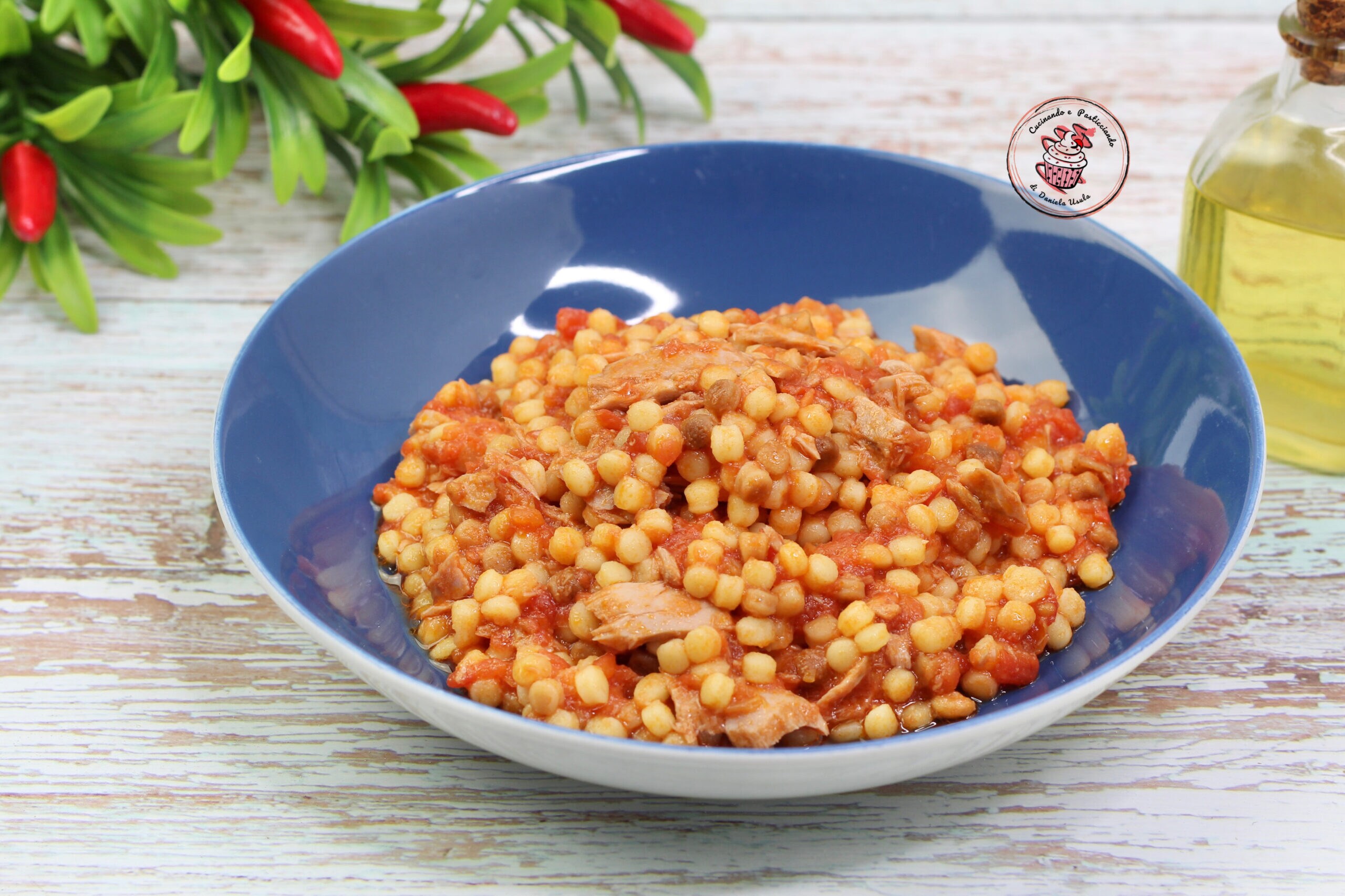 FREGULA SARDA COM ATUM: simples e saborosa
