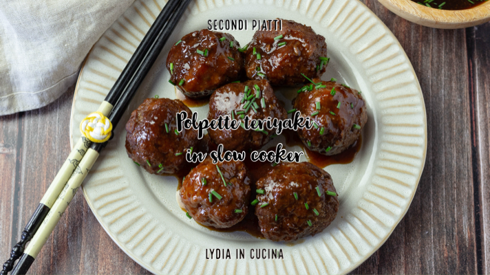Almôndegas teriyaki na slow cooker