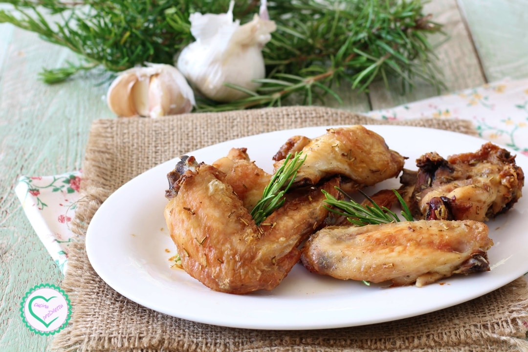 Asas de frango assadas