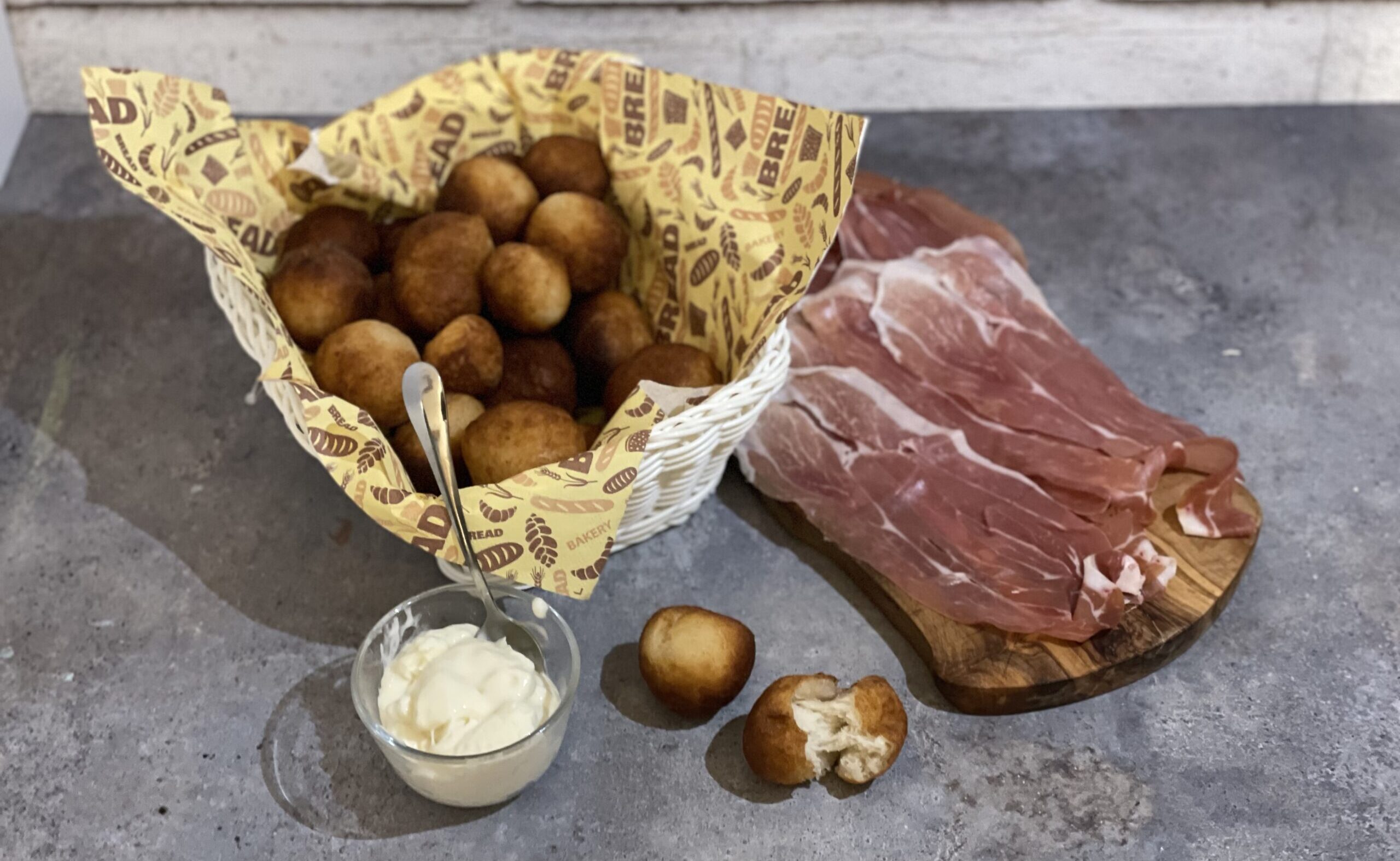 Coccoli toscani com fermento natural