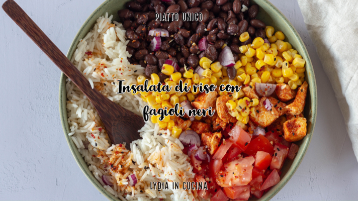 Salada de Arroz e Feijão Preto