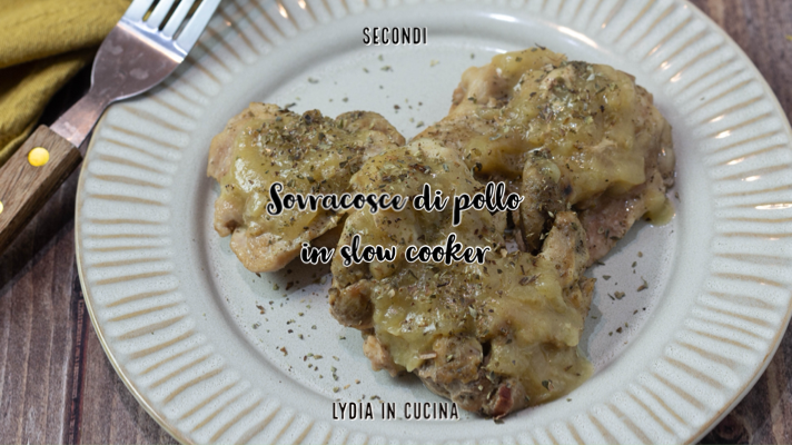 Sobrecoxas de frango na slow cooker