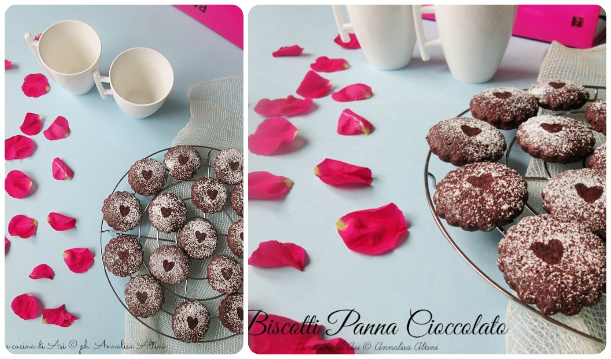 Biscoitos de creme de leite e chocolate Receita de confeitaria pequena
