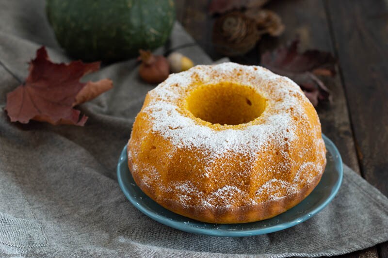 Bolo de abóbora com farinha de arroz