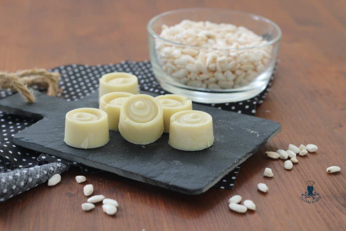 Bombons com arroz tufado