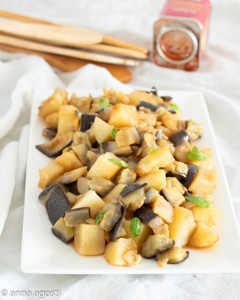 Batatas e Berinjelas à páprica