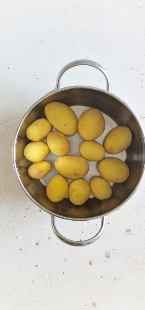 Batatas esmagadas