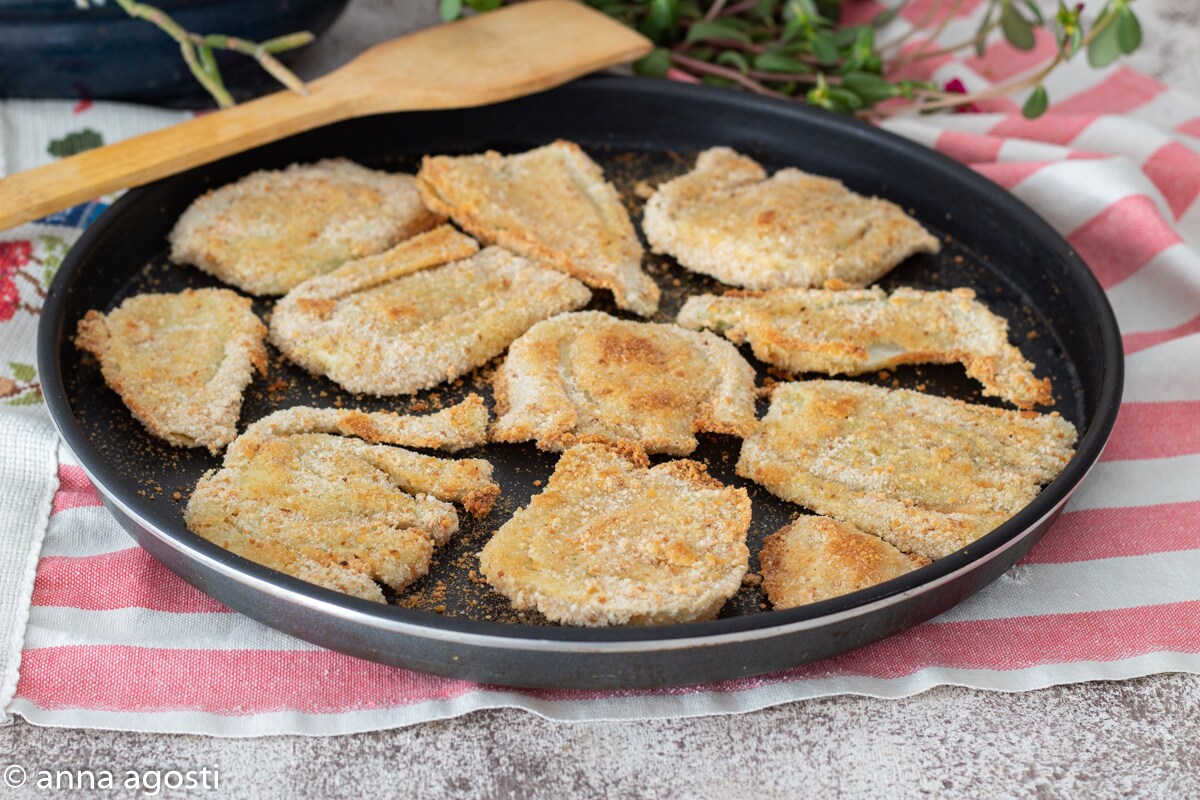Bifes de funcho assados sem ovos