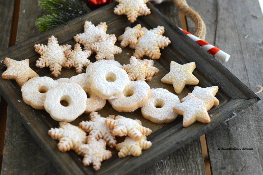 biscoitos de Natal com massa de arroz