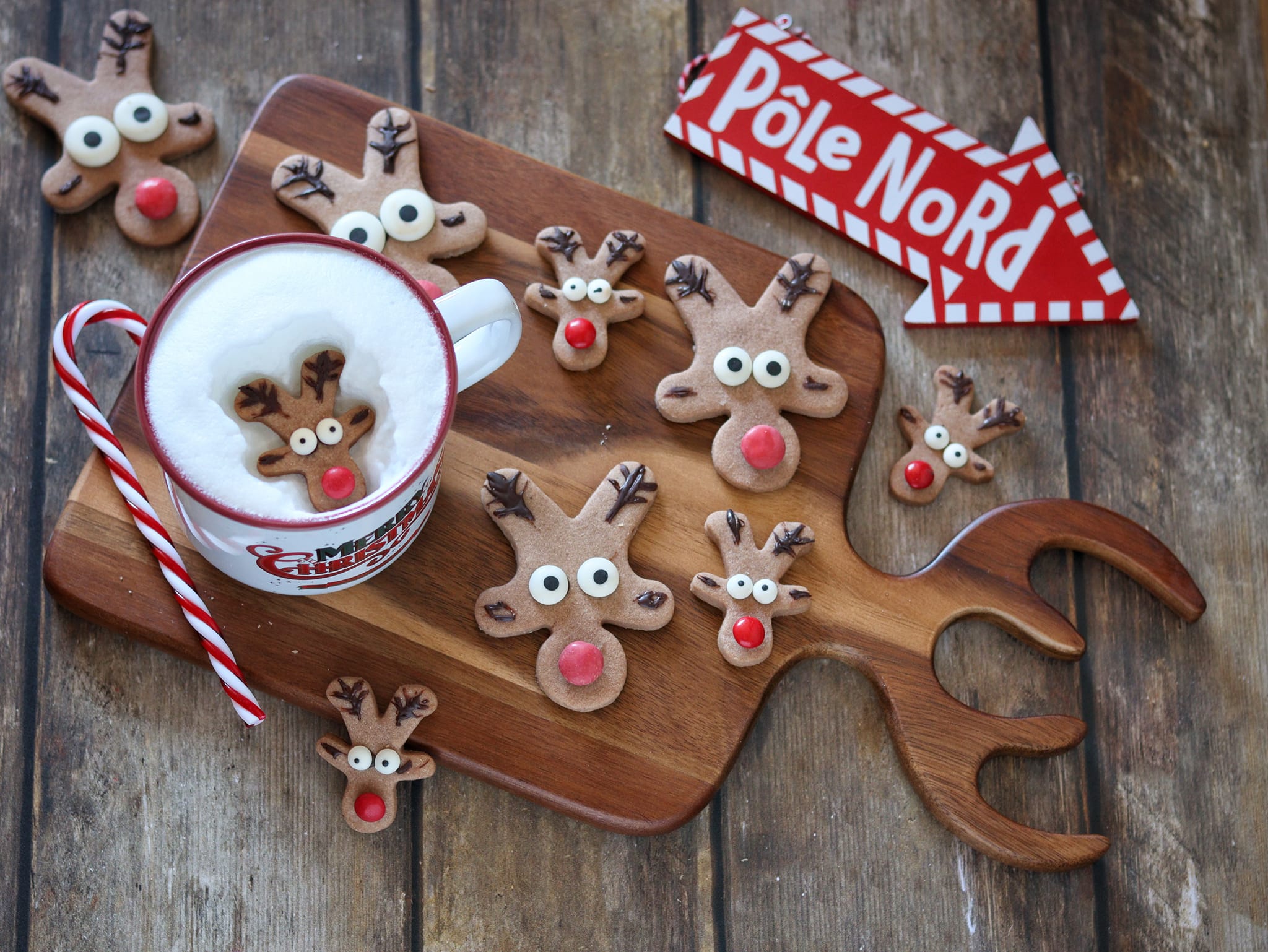 Biscoitos rena Rudolph