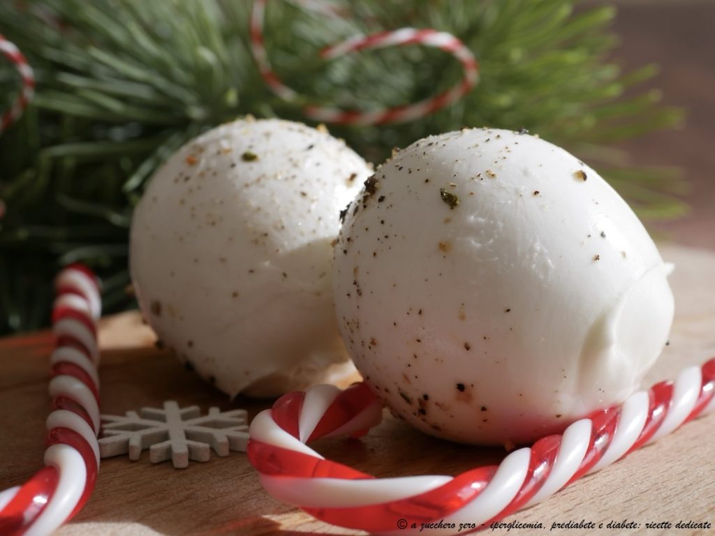 Bocconcini de búfala com pimenta snow ball