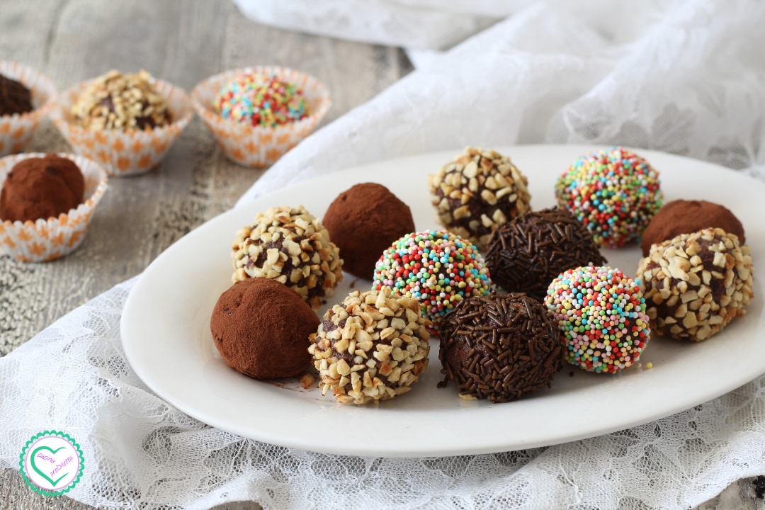 Bolinhas de ricota e cacau