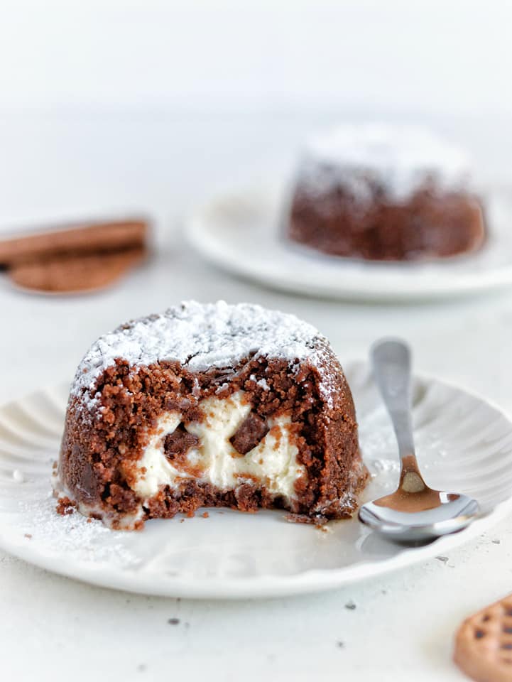 Bolinho com coração frio