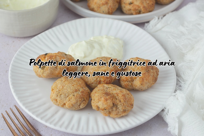 Bolinhos de salmão na air fryer