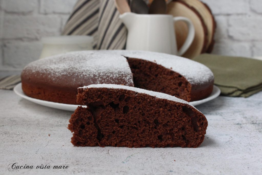 Bolo de cacau e iogurte Cozinha vista mar