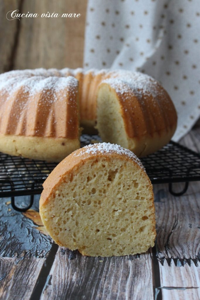Bolo de Anel sem Lactose e sem Açúcar Cozinha vista para o mar