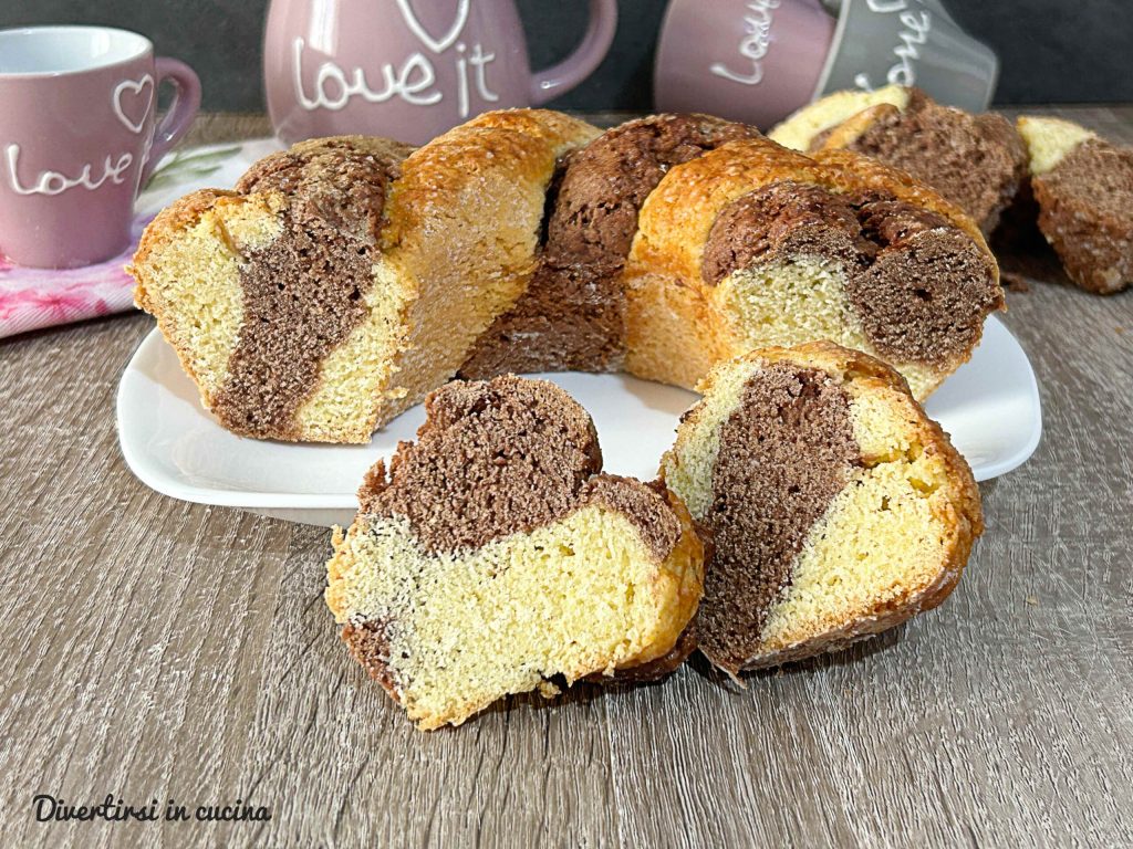 Bolo de Massa Quebrada Bicolor