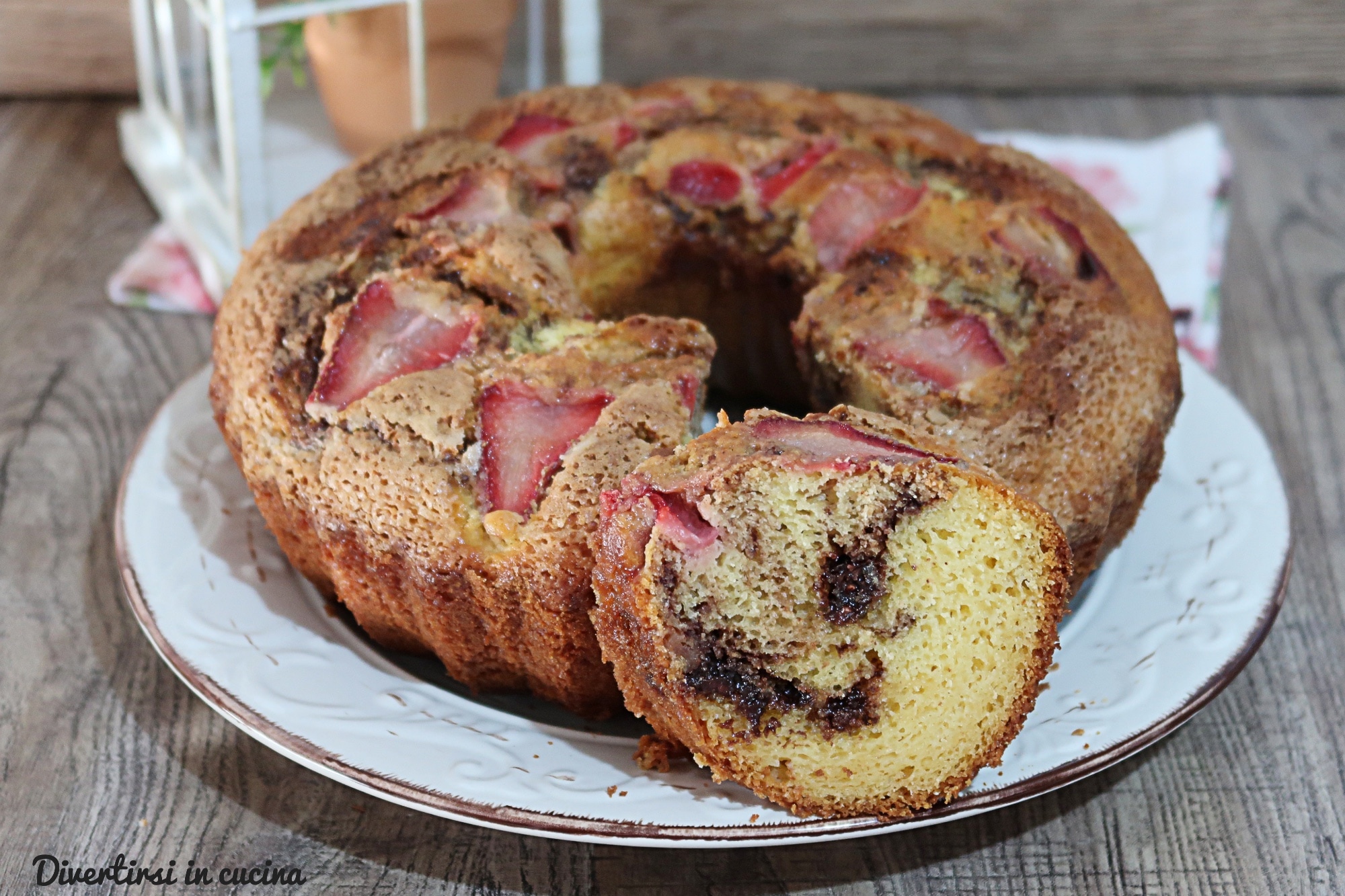 Bolo de Morango e Nutella