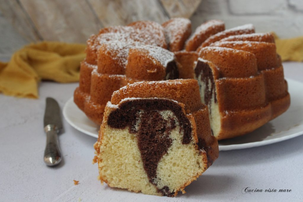 Bolo de Rum Cozinha vista mar