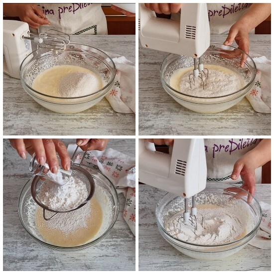 Bolo de coco, preparo