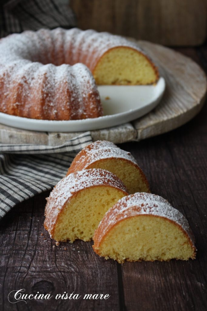 Bolo de limão fofinho Cozinha vista mar
