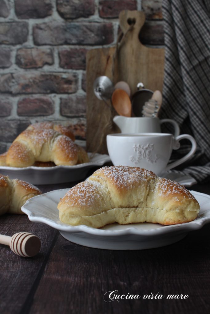Brioche com mel Cozinha vista mar