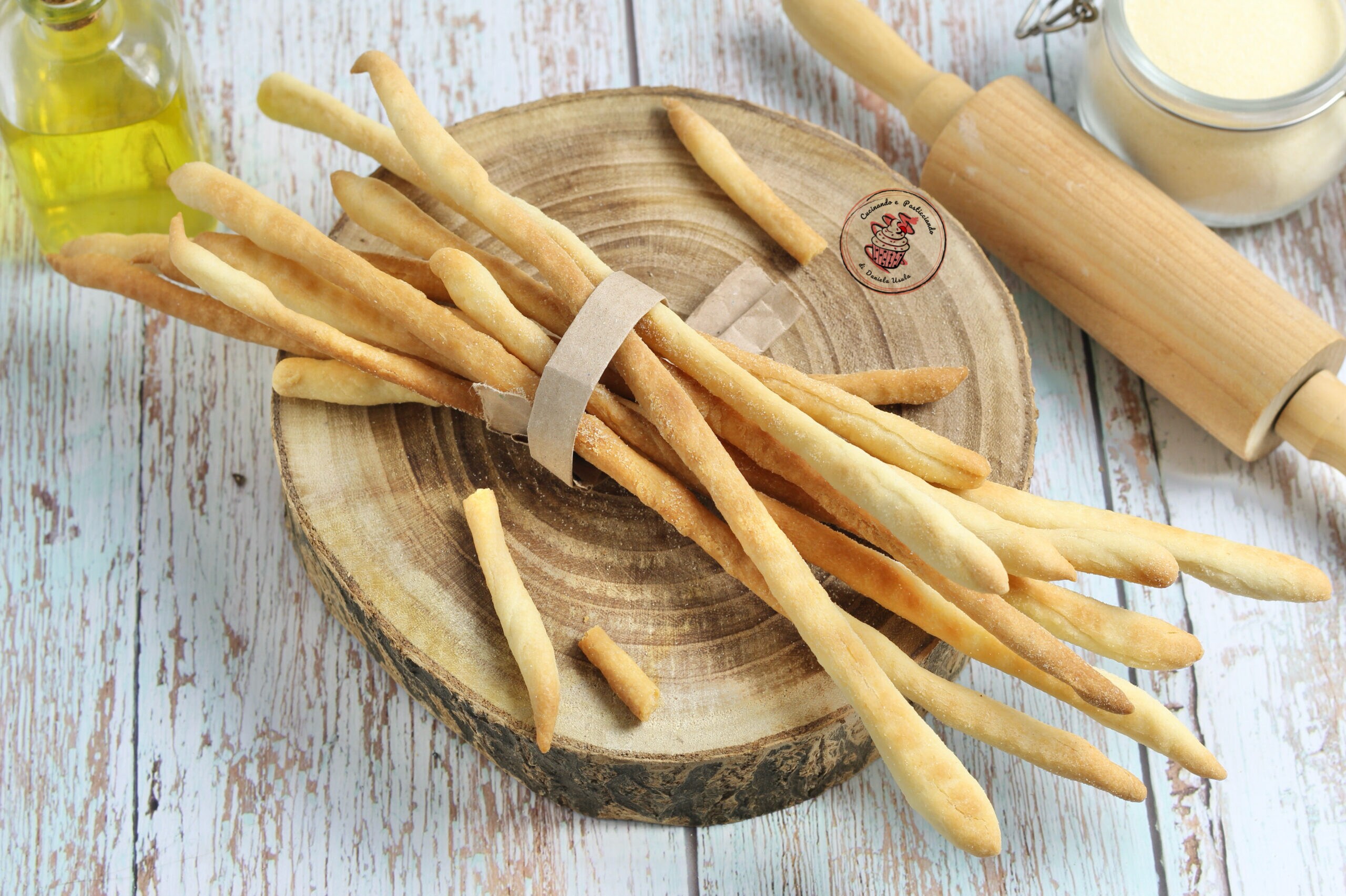 Grissini com excesso de fermento natural