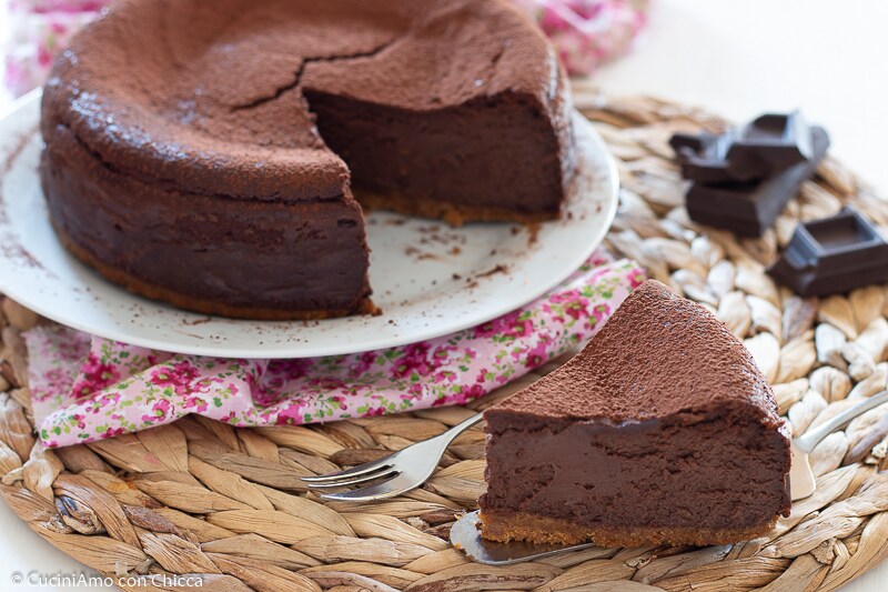 CHEESECAKE DE CHOCOLATE E RICOTA