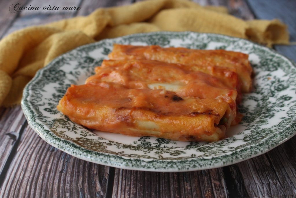 Cannelloni da mamãe Cozinha vista mar