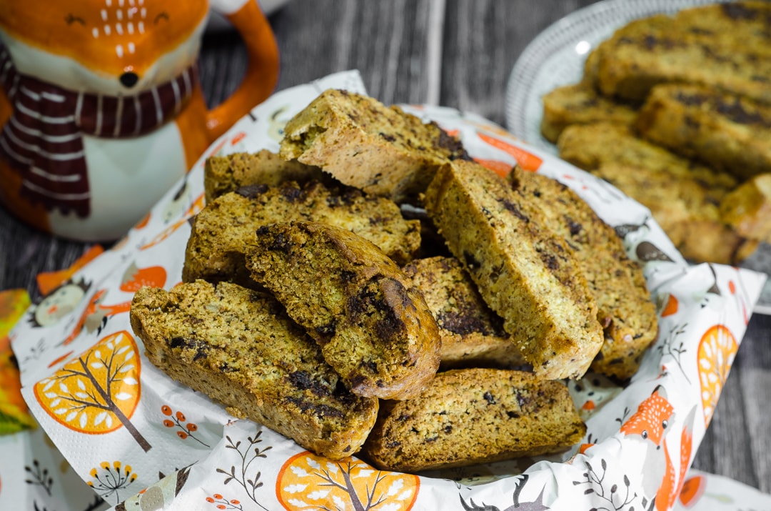 Cantucci castanhas e chocolate