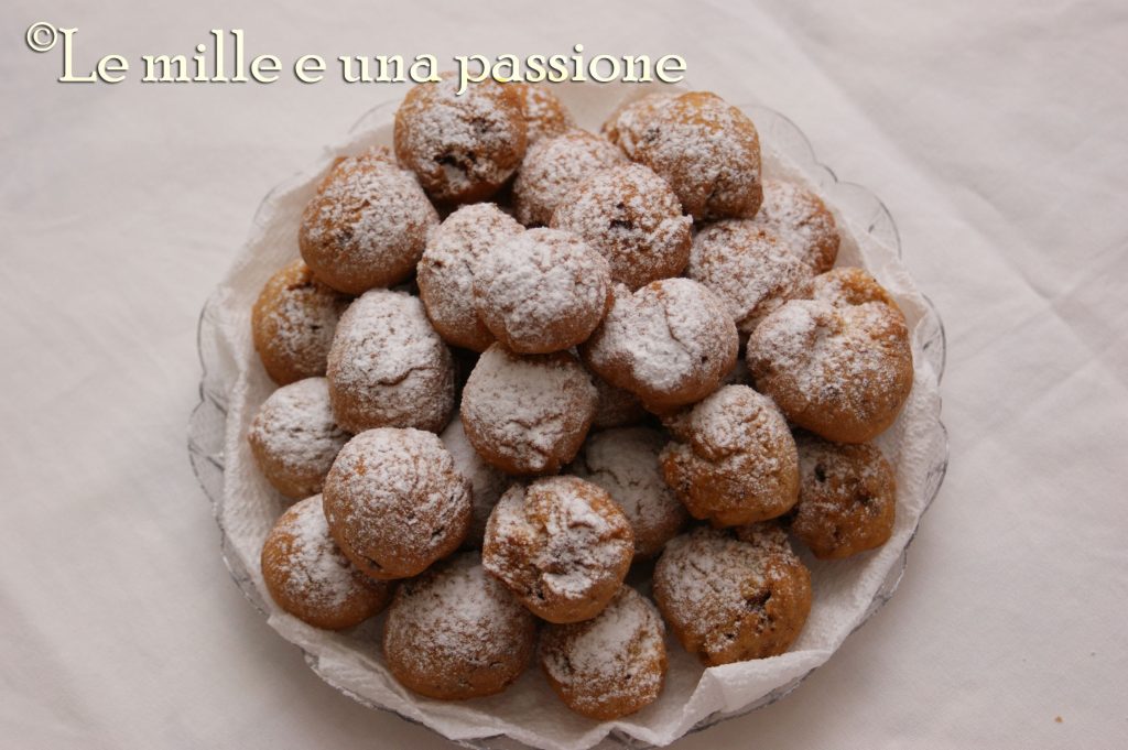 castagnole de chocolate