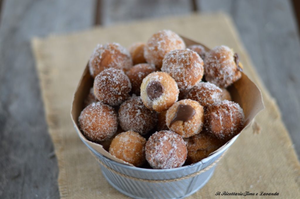 Castagnole recheadas da Sonia