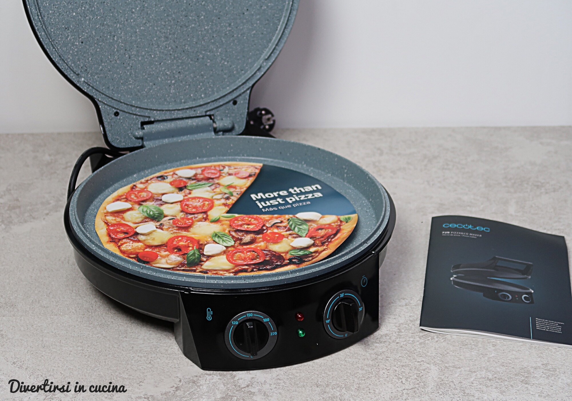 Mini pizzas de buffet com Fun Pizza&Co de Cecotec