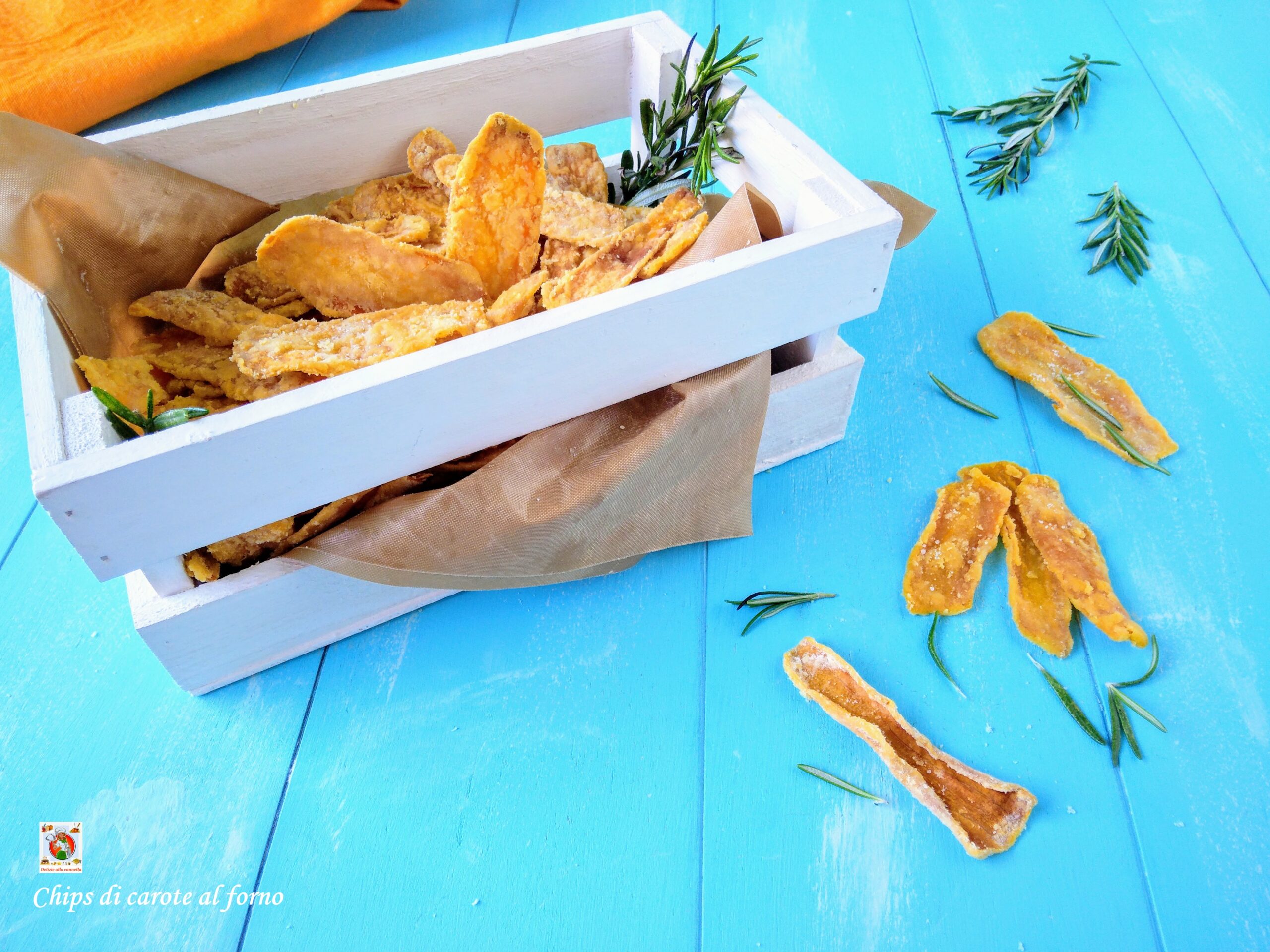 Chips de cenoura assadas light
