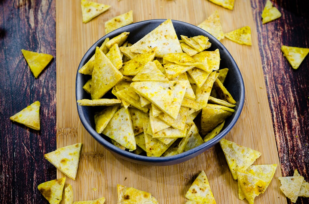 Chips de wrap, crocantes e deliciosas!