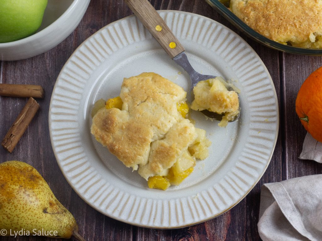 Cobbler de fruta de inverno