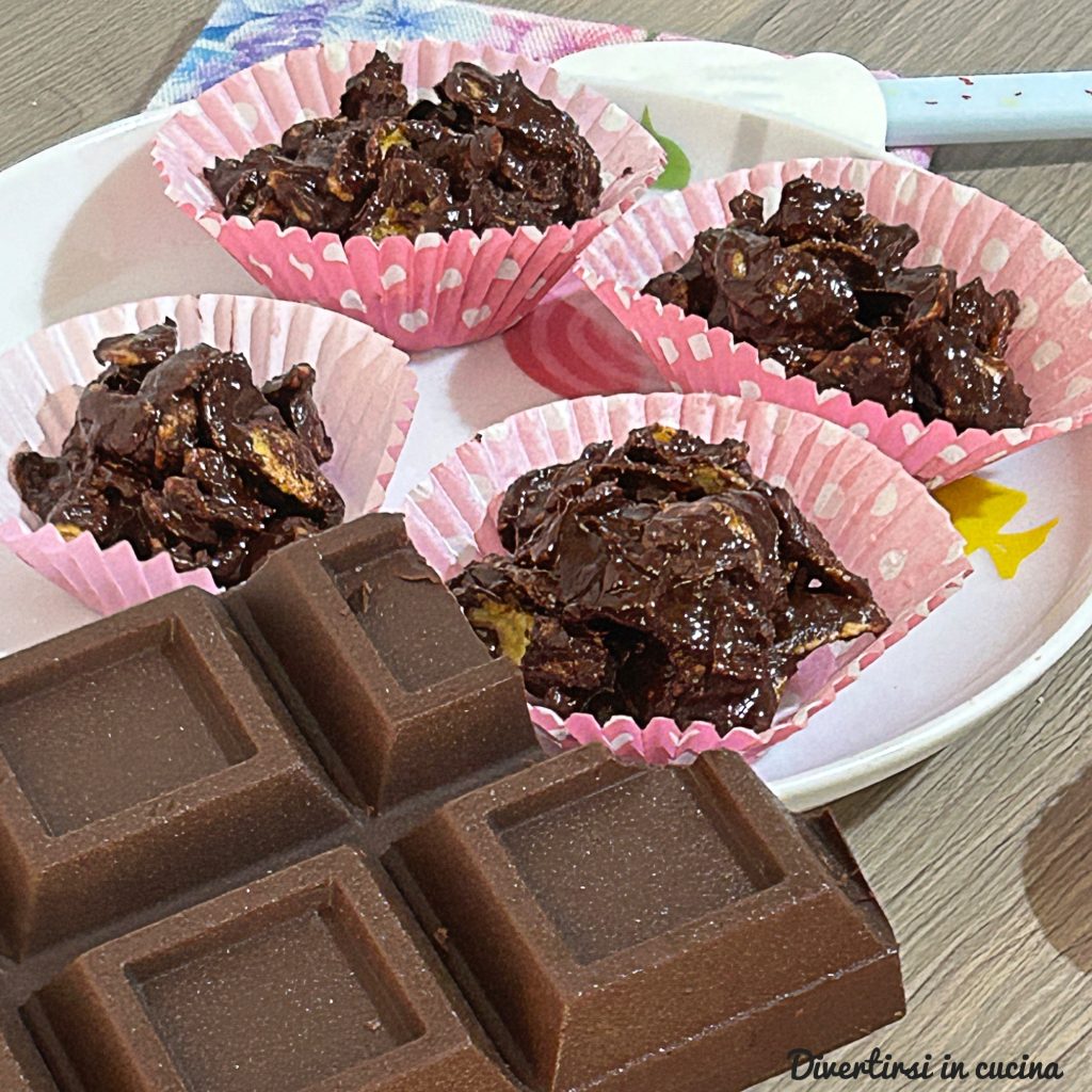 Corn flakes com chocolate