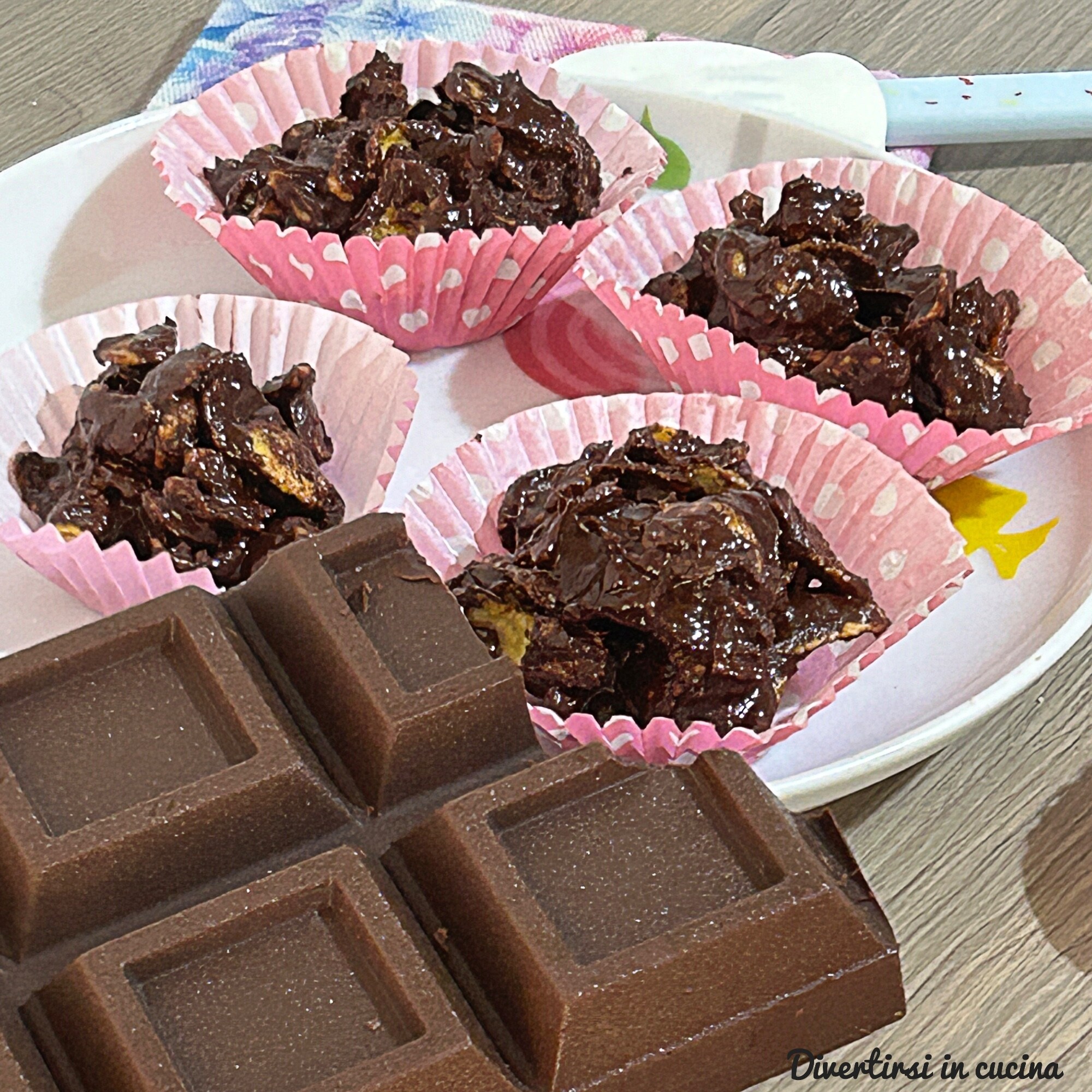 Corn flakes com chocolate