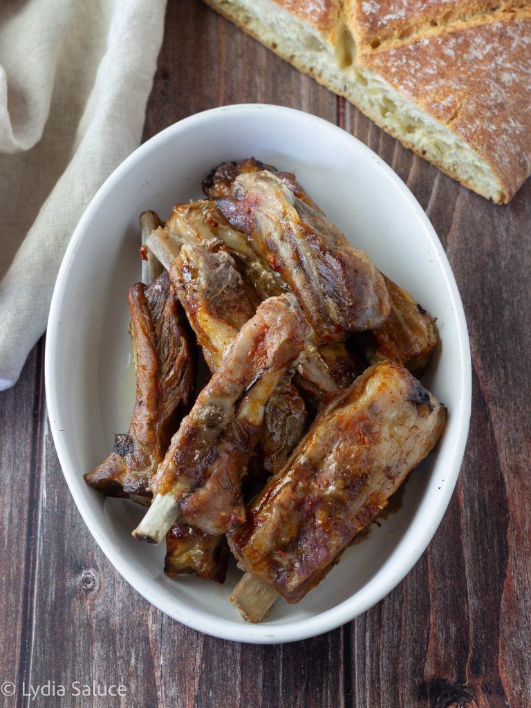 Costelas de porco na slow cooker