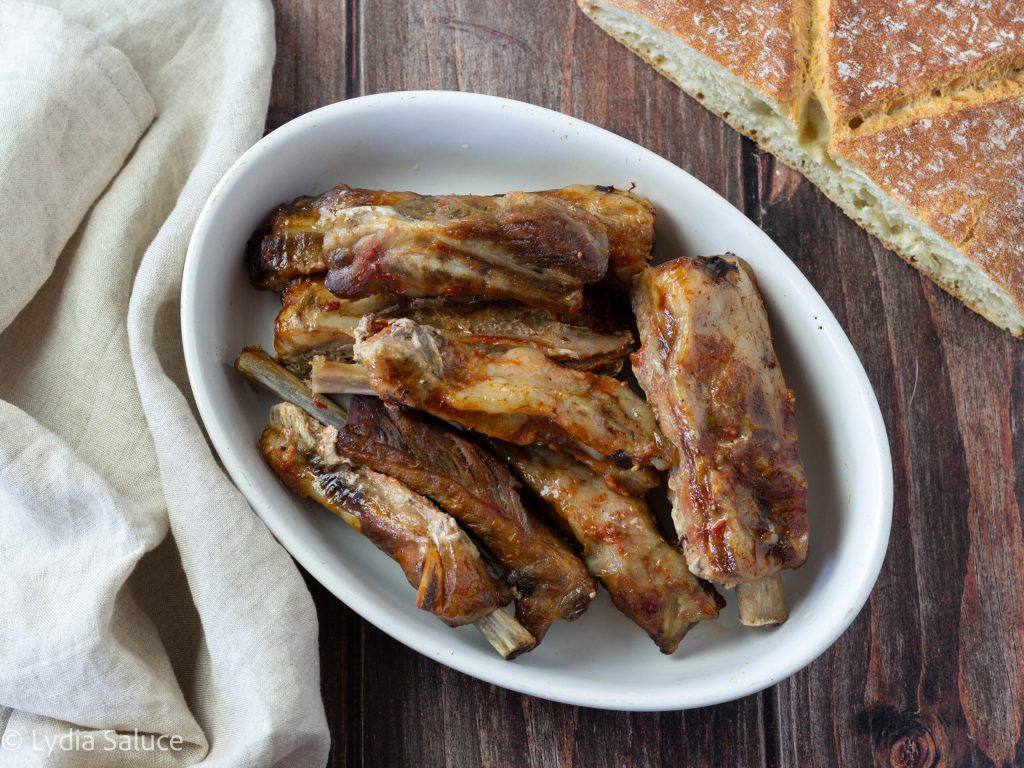 Costelas de porco na slow cooker