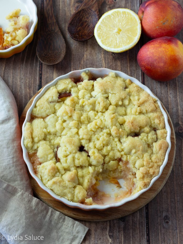 Crumble de pêssegos