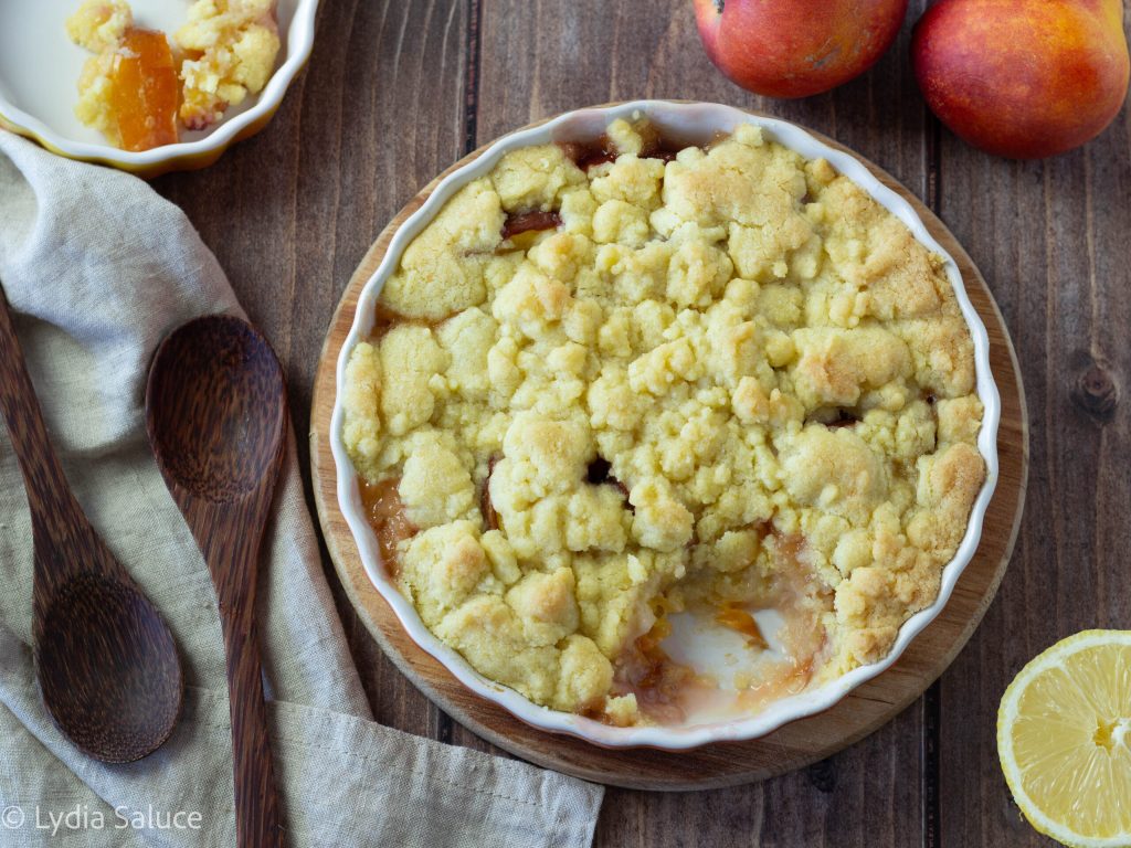 Crumble de pêssegos