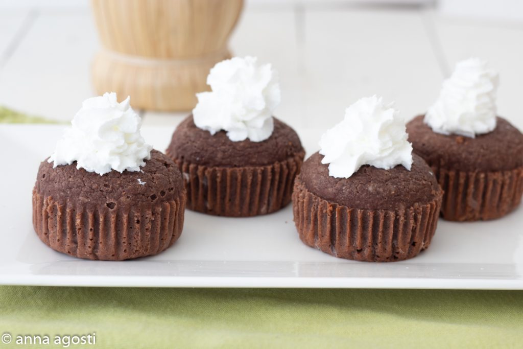 Cupcake de Chocolate e Maçãs
