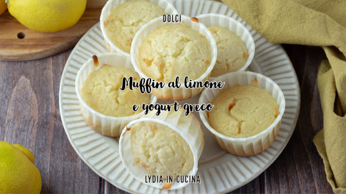 Muffin de limão e iogurte grego