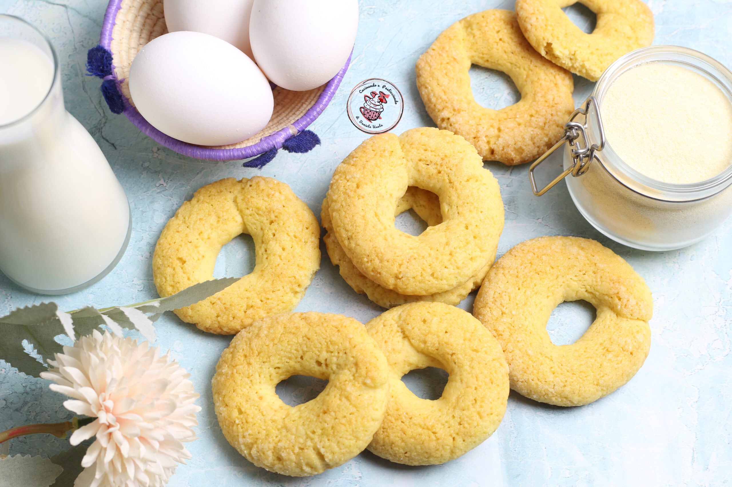 Rosquinhas de sêmola remacinada, perfeitas para molhar