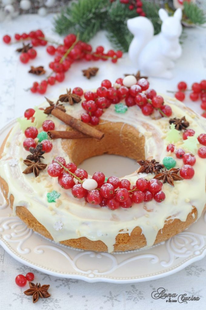 Rosca de Natal com Chocolate e Groselha